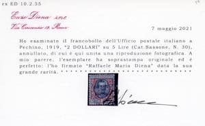 PECHINO 1919 - 2 dollari su 5 ... 