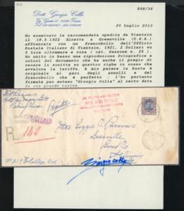 TIENTSIN 1922 - 2 dollari su 5 ... 