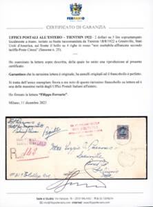 TIENTSIN 1922 - 2 dollari su 5 ... 