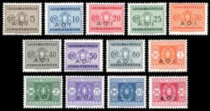 SEGNATASSE 1939/40 - Serie completa (1/13), ... 