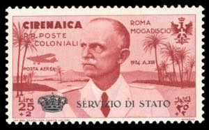 SERVIZIO AEREO 1934 - 25 + 2 lire Coroncina ... 