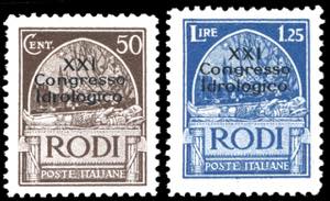 1930 - 50 cent. e 1,25 lire Congresso ... 