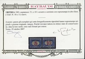 SEGNATASSE 1903 - Soprastampati in ... 