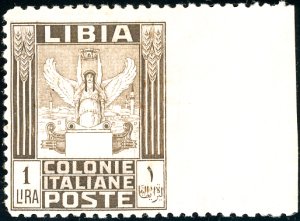 1926 - 1 lira Pittorica senza filigrana non ... 