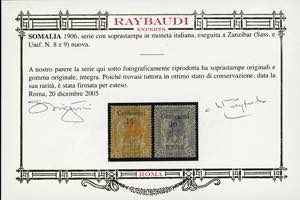 1905 - Soprastampati di Zanzibar, ... 