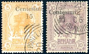 1905 - Soprastampa di Zanzibar, serie ... 
