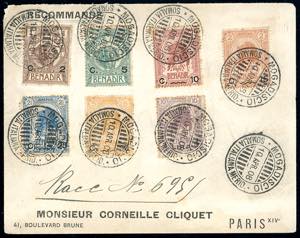 1908 - Soprastampati, serie completa ... 