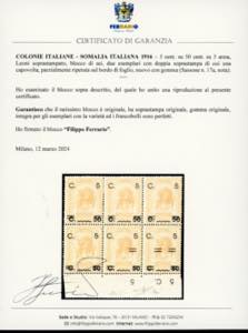 1916 - 5 cent. su 50 cent. su 5 ... 