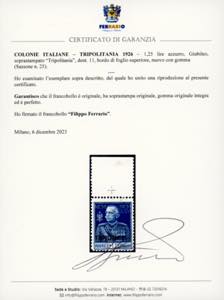 1926 - 1,25 lire azzurro, ... 