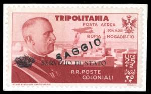 SERVIZIO AEREO 1934 - 25 + 2 lire Coroncina, ... 