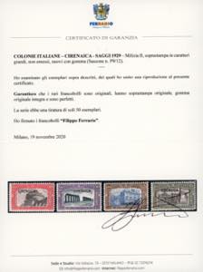 1929 - Milizia II, non emessi, ... 