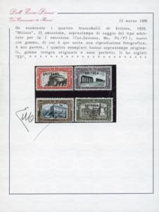 1929 - Milizia II, non emessi, ... 