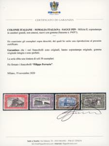 1929 - Milizia II, non emessi, ... 