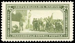 1932 - 5 lire Garibaldi (175), nuovo, gomma ... 