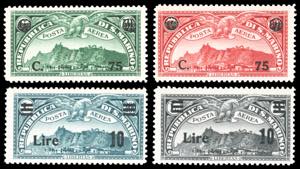 1936/42 - Soprastampati, le due serie ... 