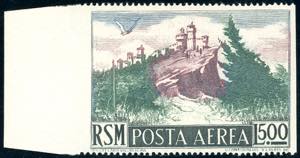 1950 - 500 lire Vedute, non dentellato ... 