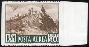 1951 - 500 lire Veduta, non dentellato ... 