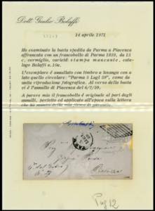 1859 - 15 cent. vermiglio, ... 