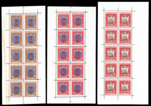 1945/46 - Stemmi, minifogli, serie ... 