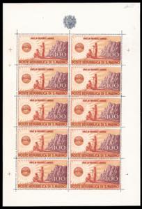 1946 - 1.000 lire UNRRA, minifoglio (6), ... 