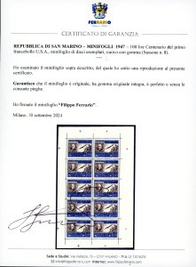 1947 - 100 lire Centenario del ... 