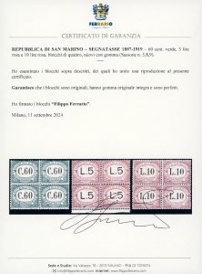 1897/1919 - Prima emissione, serie ... 