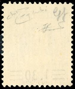 1934 - 1,30 su 1,25 lire azzurro, ... 