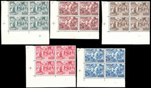 1951 - Calcedonia, serie completa in blocchi ... 