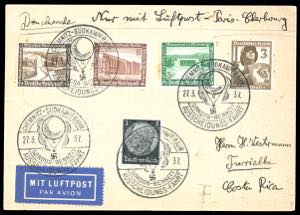 GERMANIA REICH POSTA AEREA 1937 - Cartolina ... 