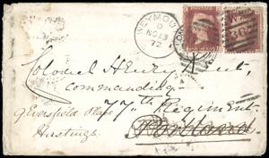 GRAN BRETAGNA 1872 - Redirected with ... 