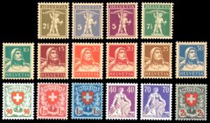 SVIZZERA 1924/28 - Ordinaria, Helvetia ... 