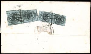 1854 - 1/2 baj grigio azzurro, due ... 