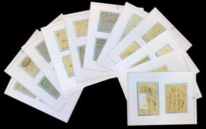 PREFILATELICHE VIE DI MARE 1819/1860 - Venti ... 