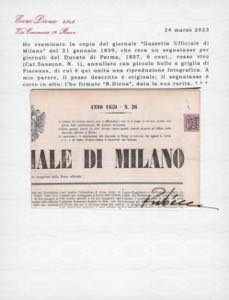 PARMA 1852/1859 - Cinque lettere e ... 