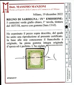 SARDEGNA 1855/1861 - Bellinsieme ... 