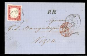 SARDEGNA CONTEA DI NIZZA 1853/1869 ... 