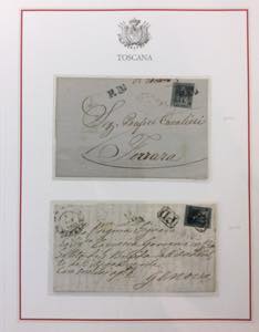 TOSCANA 1809/1861 - Lotto di nove ... 