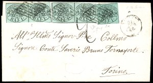 1864 - 1 baj verde grigiastro, due coppie, 1 ... 