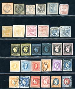 ROMANIA/MOLDAVIA 1858/1869 - Lotto di trenta ... 