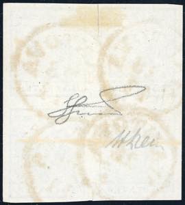 1856 - 45 cent. azzurro, carta a ... 