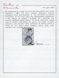 1864 - 50 baj azzurro oltremare ... 