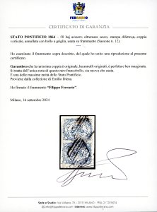 1864 - 50 baj azzurro oltremare ... 