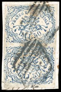 1864 - 50 baj azzurro oltremare ... 