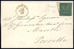 1859 - 3 baj verde scuro (4), perfetto, su ... 
