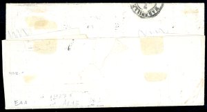 1857 - 5 cent. verde scuro, coppia ... 