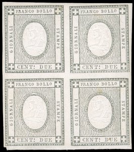 1861 - 2 cent. grigio nero per stampati ... 