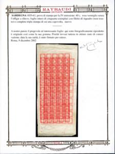 1863 - 40 cent. rosa vermiglio ... 