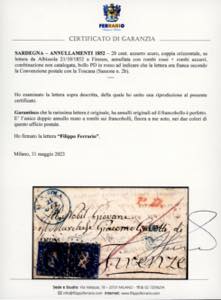 LIGURIA-ALBISSOLA, rombi rossi + ... 