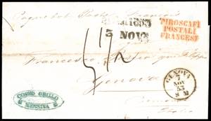 1853 - Lettera prefilatelica da Messina ... 