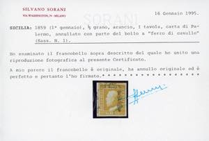 1859 - 1/2 grano arancio, I ... 